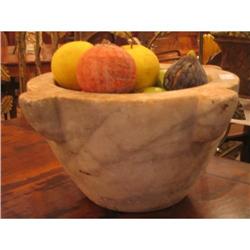 19th Century French Marble Mortar #952613