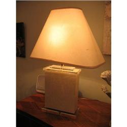Pair of French Lucite and Galuchat Lamps #952622