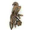 Image 1 : 9K Yellow Gold  Parrot on Flower Pin with #952668