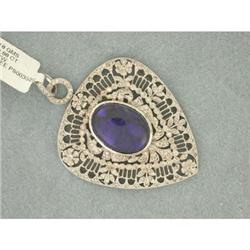 18K White Gold, Black Opal with Diamonds #952688