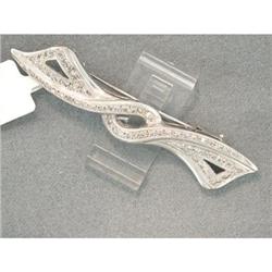 Vintage Art Deco Bow Pin 1.10tcw Diamonds in #952714