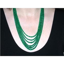 329 TCW Emerald RAJ Necklace  #952774