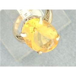 Ladies 11.11ct Large Citrine 14k Yellow Gold #952781