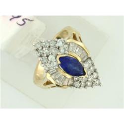 WOW!! 2.00+tcw Diamonds and 1.35ct Sapphire 14k #952786