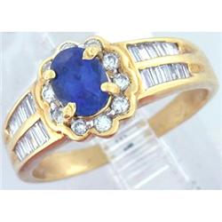 1.00ct Sapphire and Diamond Ring #952787