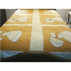 Quilt Sunbonnet Sue Vintage Parasol Colonial #952852
