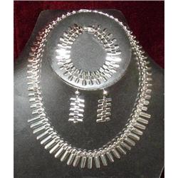 Sterling Silver  Necklace/Bracelet/Earring Set #952886