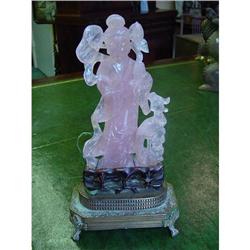 Guanyin figure in Pink Quartz #952889
