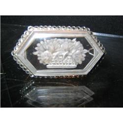 VICTORIAN CARVED CRYSTAL PIN #952907