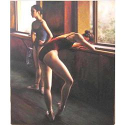 Ballet Class, original oil painting, realism #952991