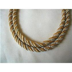 1950's PR. 18K Y GOLD & PEARL CHOKERS #953017