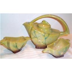 Roseville Vintage Tea Set, Tea Pot, Sugar #953151