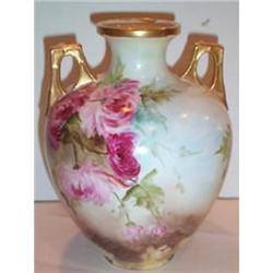 Hand Painted Chrysanthemum Footed Vase #953161