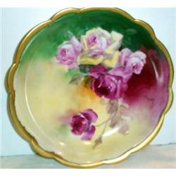 Hand Painted Limoges Pickard Rose Bowl #953165
