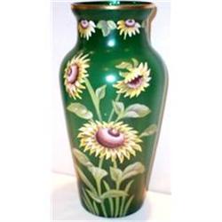 Hand Painted, Hand Blown, Art Glass Vase #953169