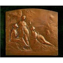  Susse Freres Art Nouveau Relief Plaque #953202