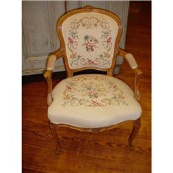 French Louis XV style armchair needlepoint #953236