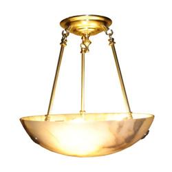 Imperial bronze and alabaster pendant #953267