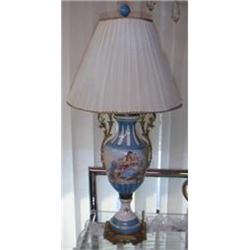 19th cent. French table lamp -porcelain sevres  #953355