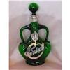 Image 1 : Green Glass Decanter with Sterling Overlay #964736