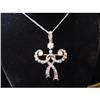 Image 1 : Silver on Gold Diamond Pendant, Russian, 1850 #964780