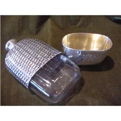 Gorham Sterling & Glass Flask #964789