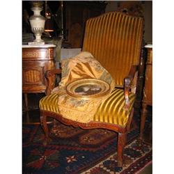French Regence Period Walnut Armchair #964947