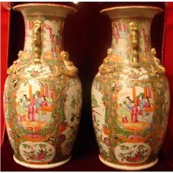 CIRCA 1820 PAIR OF CHINESE EXPORT ROSE MANDARIN #964990