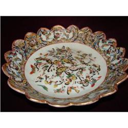 1000 BUTTERFLY SCALLOPED BOWL,C.1850 #964992
