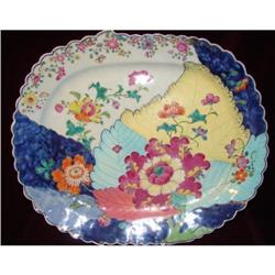 CHINESE EXPORT TOBACCO LEAF PLATTER #964999