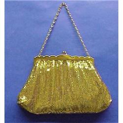 WHITING & DAVIS GOLD MESH  PURSE #965030