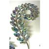 Image 1 : Iridescent BLUE RHINESTONE BROOCH #965032