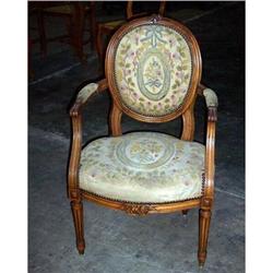 French Pair of armchairs Louis XVI  c.1900 #965059