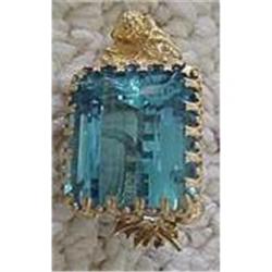 Ladies Regal Blue Topaz Pendant #965145