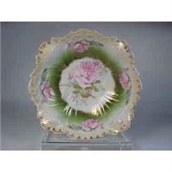 R. S. Prussia Bowl - Pink Roses #965157