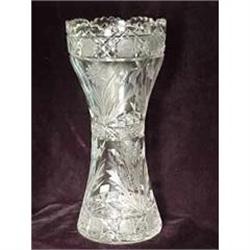 Corset Style Cut Glass Vase #965160