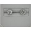 Image 1 :  PLATINUM DIAMOND EARSTUDS G/VS1 .64 CTS! #965356