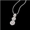 Image 1 : DIAMOND PENDANT NECKLACE  .75 CARATS! #965361