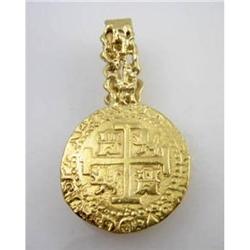 ANTIQUE 14k SOLID GOLD MONEY CLIP GREEK Design #965396