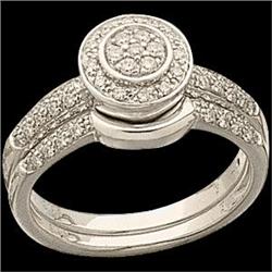 14k DIAMOND ENGAGEMENT RING  WEDDING BAND #965401