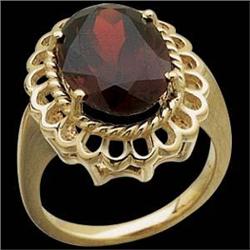 14k Gold Ring  GARNET  7 CARATS!  #965410