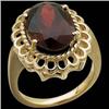 Image 1 : 14k Gold Ring  GARNET  7 CARATS!  #965410