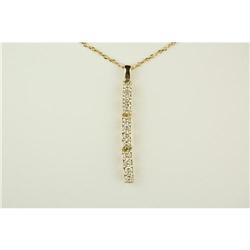 14k Gold  Pendant 12 DIAMONDS! #965414