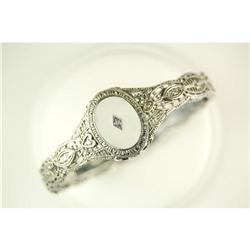 ANTIQUE  Filigree Bracelet CRYSTAL DIAMOND #965426