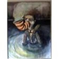 Watercolour Painting "The Smoker" #965552