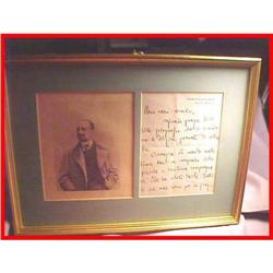 Gabriele D'Annunzio Italian Writer Autograph #965572