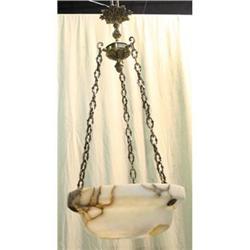  A casted bronze and alabaster pendant #965707