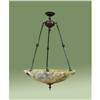 Image 1 : Casted bronze and alabaster pendant #965708