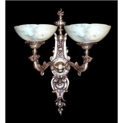 A pair of alabaster sconces #965716