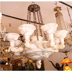 All alabaster stone chandelier #965721